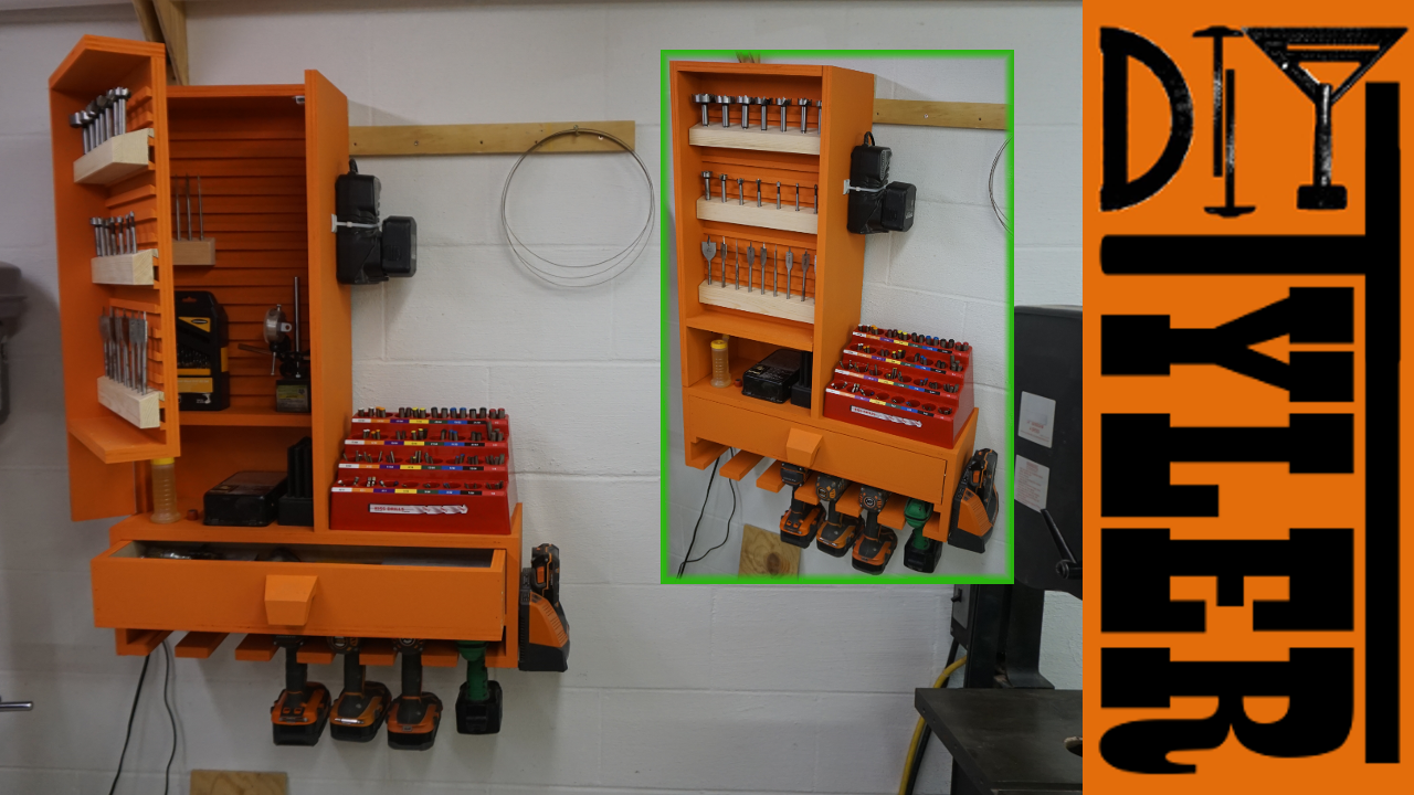 French Cleat Drill Bit / Drill / Charging Station - DIYTyler