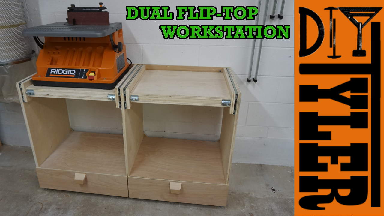 Double Flip-Top Workstation - DIYTyler