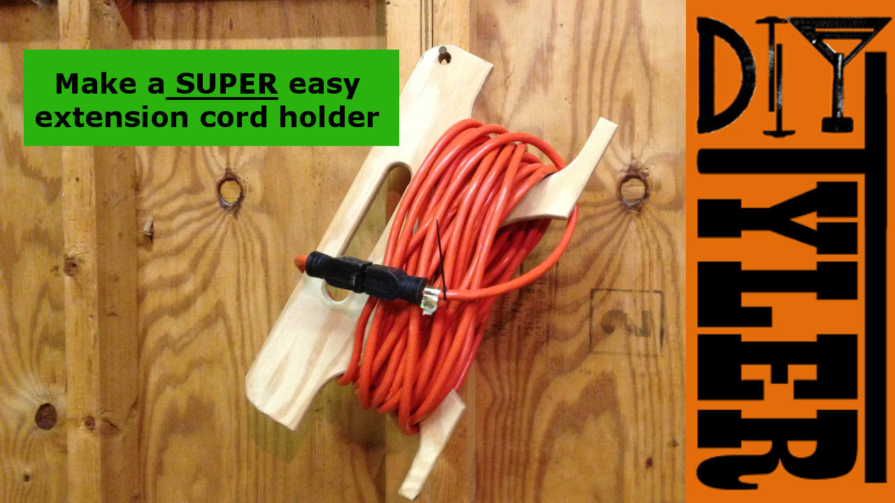 Simply Easy DIY: DIY Extension Cord Holder