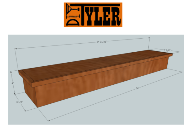 Hidden Compartment Floating Shelf
