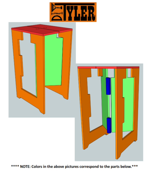Folding Plywood Stool