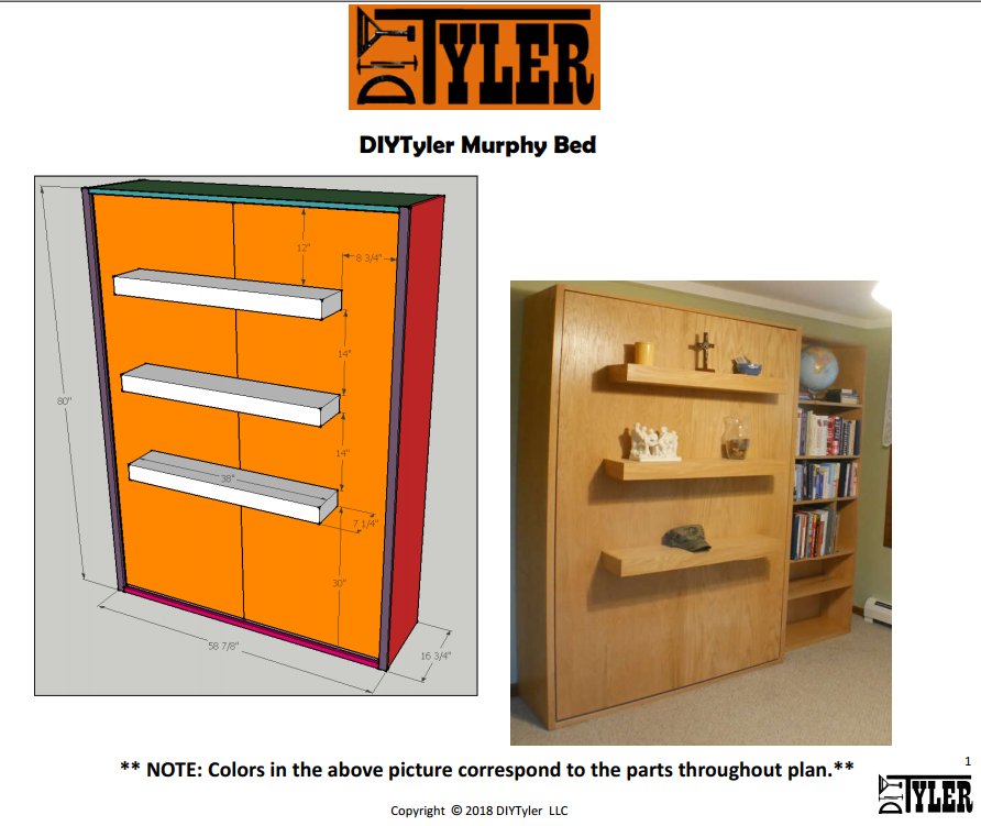 Cheap Hardware Murphy Bed Full Size Diytyler