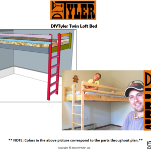 Loft Bed (TWIN Mattress)