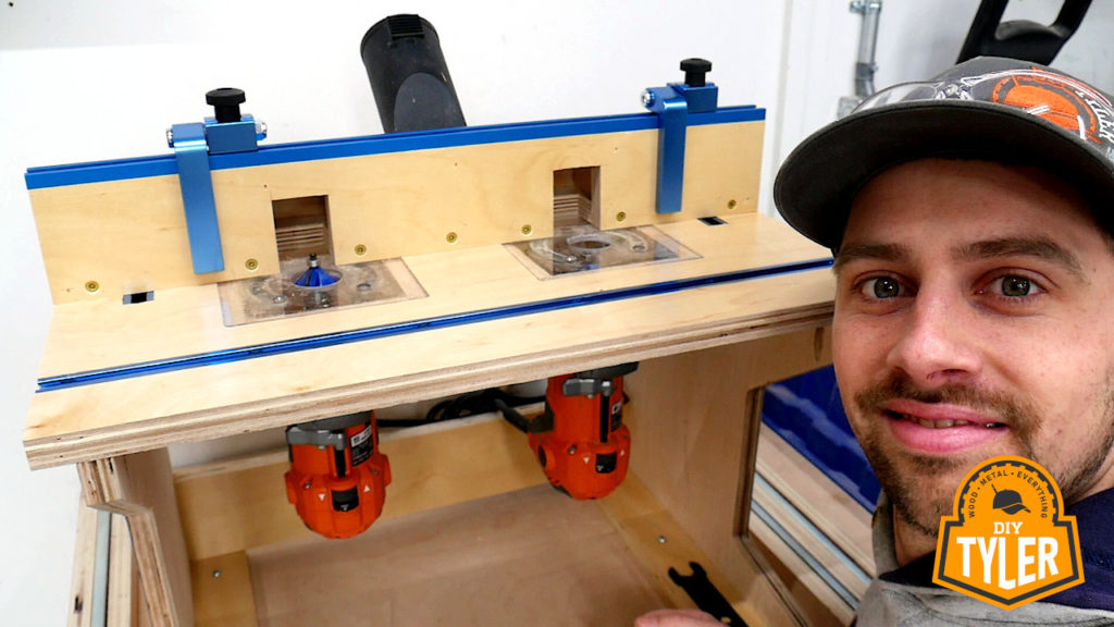 double trim router table