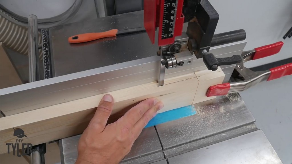 cutting half lap joints with bandsaw