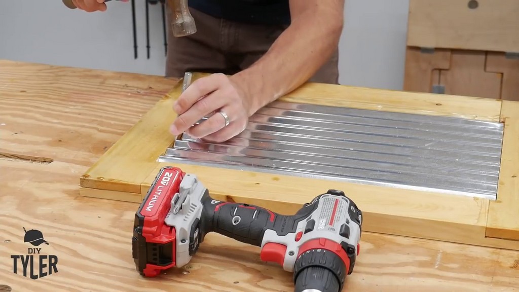 fitting galvanized steel to DIY outdoor kitchen doors