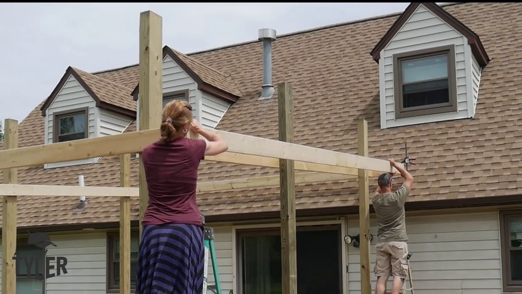 installing roof beams adjacent to clamp on doubleheader