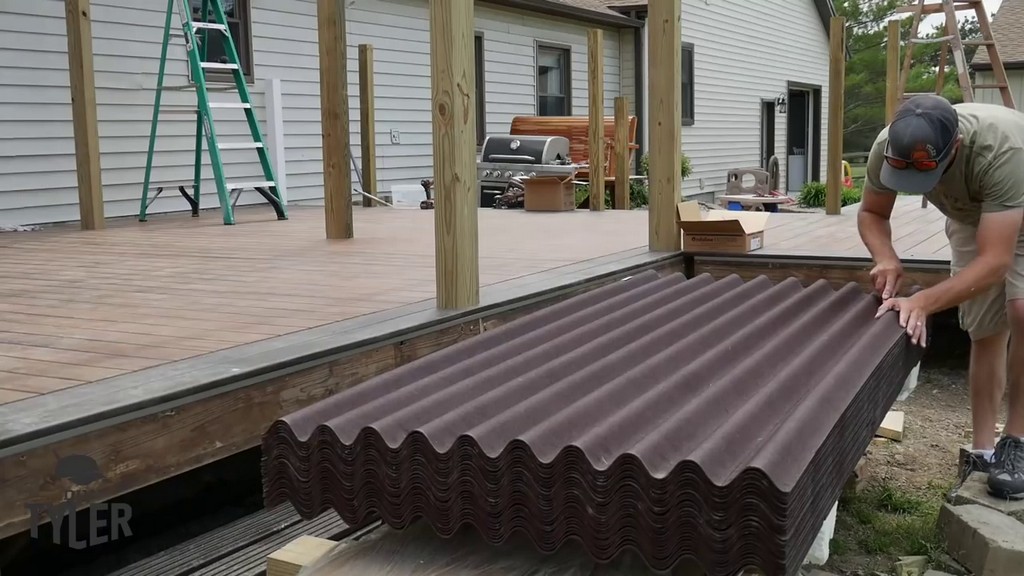 cutting corrugation out of roofing panel