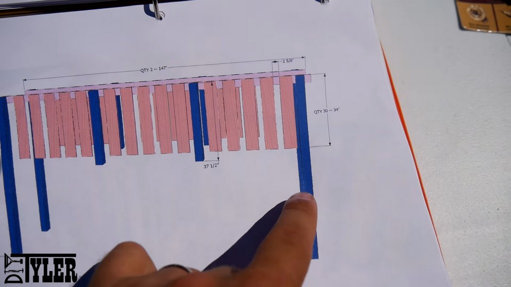 plan for posts for diy deck railing