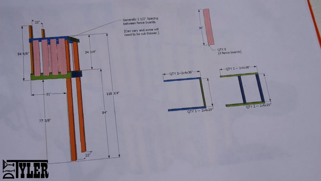 build plans for platform on diy swing set