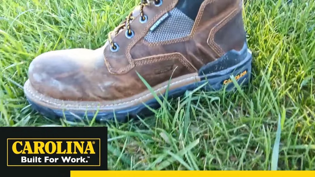 close-up of Carolina Footwear boots